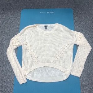 off white knit sweater